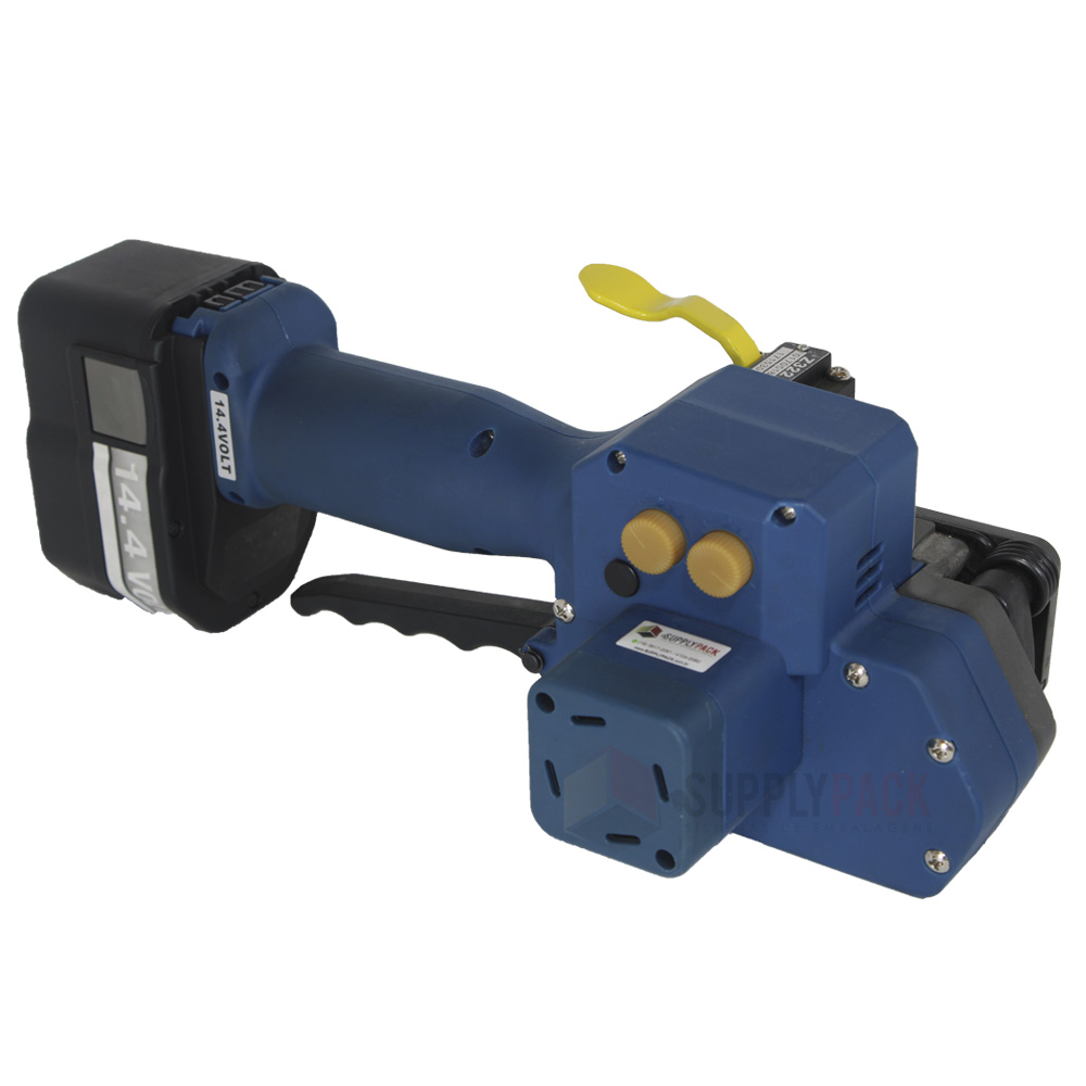 Arqueador elétrico a bateria para fita PET SPH-19 em fundo branco